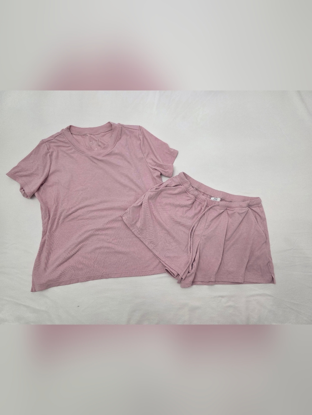 Klassy Network Pink Two-Piece Sleep Set - Tee & Shorts